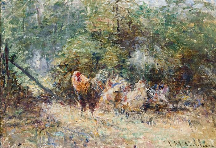 Frederick Mccubbin Study of Poultry Norge oil painting art